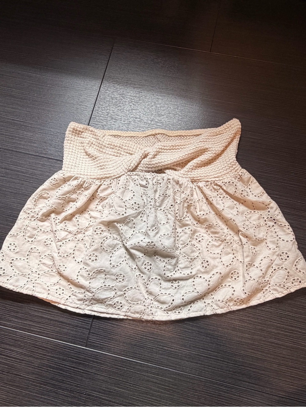 SHEIN Strapless Cropped Top/Babydoll Top